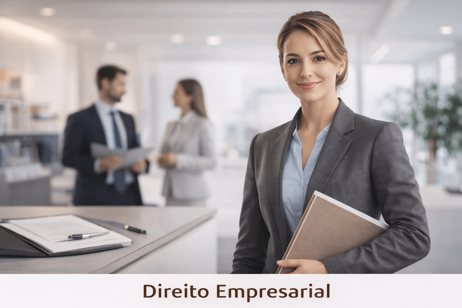 Advogada em contexto de consultoria de Direito Empresarial